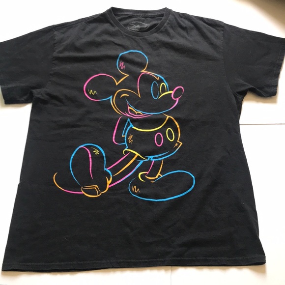 neon mickey mouse shirt